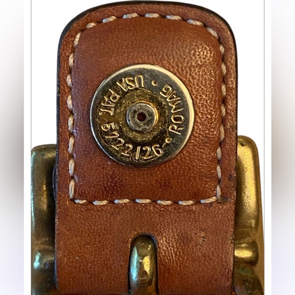 COACH LEGACY DEMI BROWN CANVAS LEATHER FLAP SHOULDER BAG - Picture 6 of 9